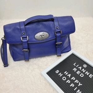 DANIER BLUE LEATHER SATCHEL